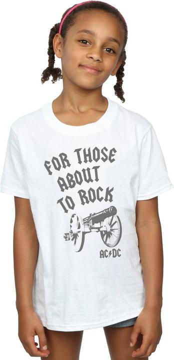 Image du produit AC/DC Girls For Those About To Rock Cannon T-Shirt en coton (152, 158)