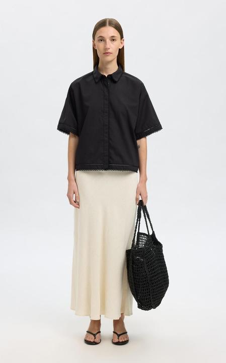Actual product image Selected Femme Slfviva-Lena Hw Ankle Skirt Noos (40)