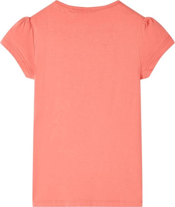 Actual product image VidaXL Children's T-shirt coral pink 116,Material: 95 % cotton. 5 (116)