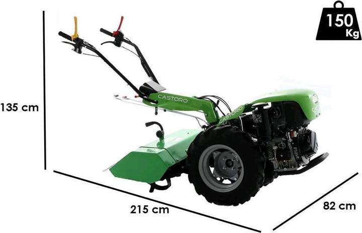 MGM Lampacrescia Lampacrescia MGM Castoro Super Diesel MotoculteurMoteur Lombardini Kohler
