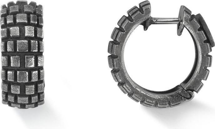 Actual product image Bikergold Creoles Tire Cross (Silver 925)