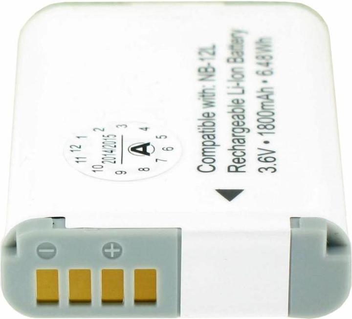 Actual product image AccuCell Battery Canon NB-12L, Canon PowerShot G1 X Mark II, PowerShot N100 (Rechargeable battery)