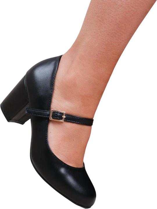 Actual product image Where's That From Womens/Ladies Araceli Wide Block Heel Mary Janes (37)