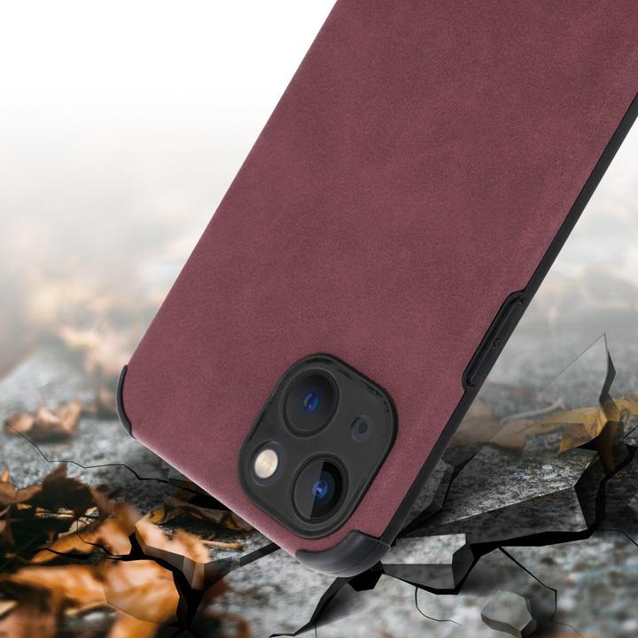 Produktbild Cadorabo Hülle für Apple iPhone 13 im TPU Matt Leder LM161 Style (Apple iPhone 13)