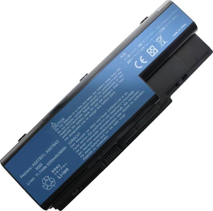 Actual product image Packard Bell Battery Model Kayf0 Battery, Gateway KAYFO (8 Cells, 5200 mAh)
