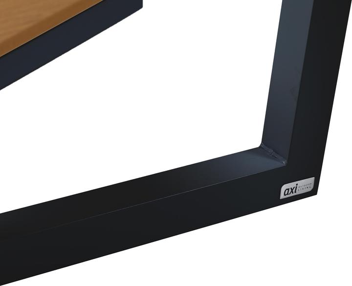 Actual product image Axi Taco picnic table with 2 benches round - anthracite/teak look
