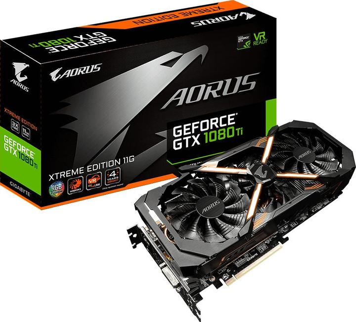 Actual product image Gigabyte GeForce GTX 1080 Ti Aorus Xtreme Edition (11 GB)