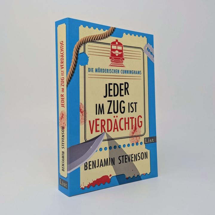 Produktbild Die mörderischen Cunninghams. Jeder im Zug ist verdächtig (Die mörderischen Cunninghams 2) (Deutsch, Stevenson, Benjamin, 2025)