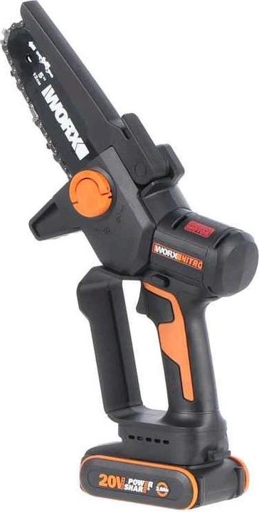 Actual product image Worx Nitro cordless chainsaw 20V (Battery chain saw)