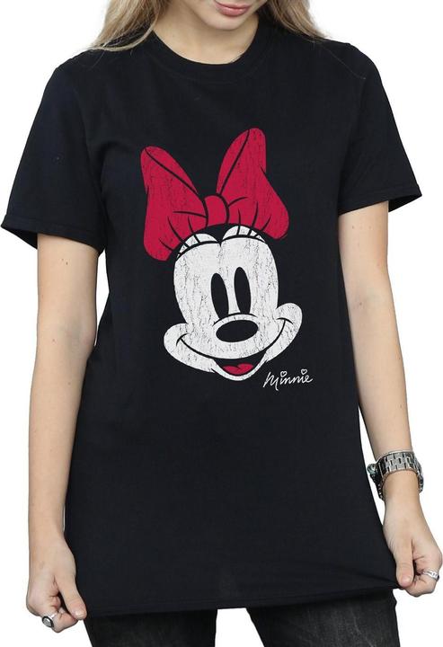 Image du produit Disney Femme/Les femmes Mickey Mouse - T-shirt boyfriend en coton délavé (S)