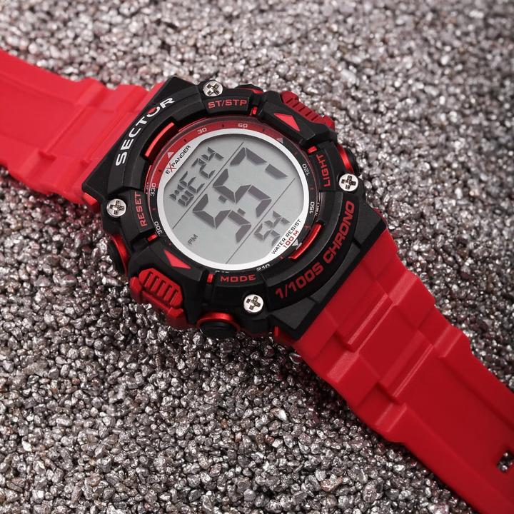 Produktbild Sector R3251544002 EX-32 Herren Digitaluhr 40mm 10ATM (Digitaluhr, 40 mm)