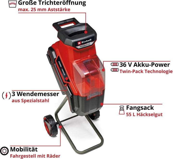 Productafbeelding Einhell REDAXXO 36/25 papierversnipperaar