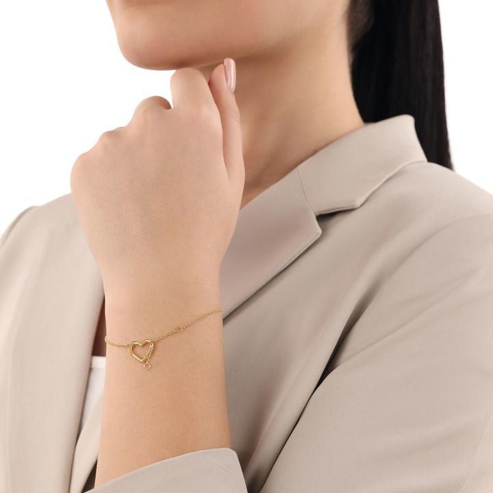 Actual product image Amor bracelet for ladies, 925 Sterling silver | heart (20 cm, Silver 925)