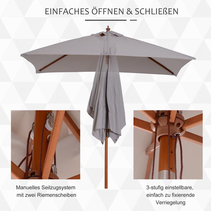 Immagine prodotto Outsunny Ombrellone pieghevole (1.50 m)