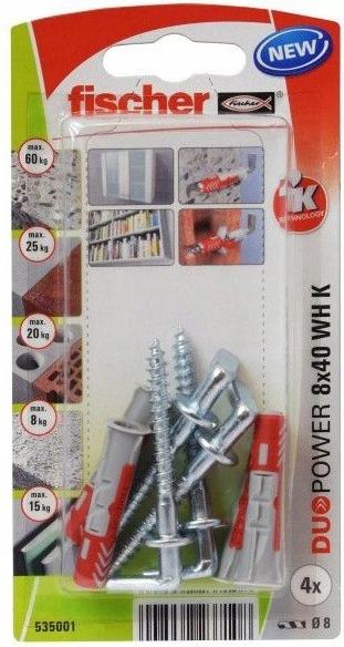 Immagine prodotto Fischer SB Nylondübel Duopower con ganci ad angolo (4 pz.)