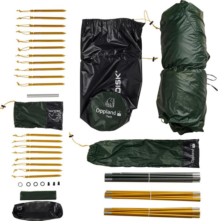 Actual product image Nordisk Oppland 3 Lw (2.0) Tent (Tunnel tent, 2.08 kg, 3 persons)