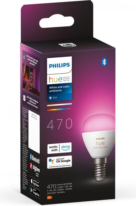 Actual product image Philips Hue White & Color Ambiance Chandelier (E14, 5.10 W, 470 lm, 1 x, F)