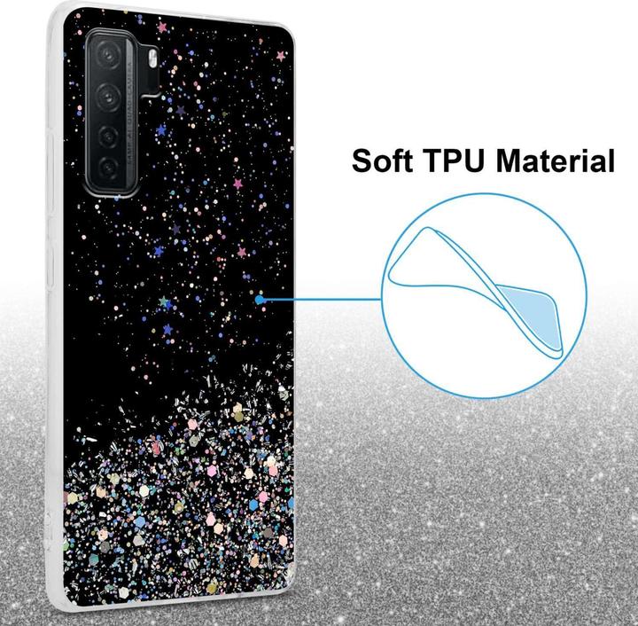 Produktbild Cadorabo TPU Hülle für Huawei P40 LITE 5G / NOVA 7 SE mit Glitzer (Huawei Nova 7 SE, Huawei P40 Lite 5G)