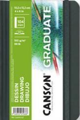 Image du produit Canson Carnet de croquis GRADUATE DRAWING, 140 x 216 mm, noir 52 feuilles, papier blanc 160 g/qm, (140 x 216 mm)