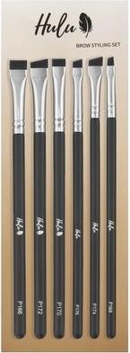 NoName Huluset Brow Styling Set mit 6 Augenbrauenpinseln