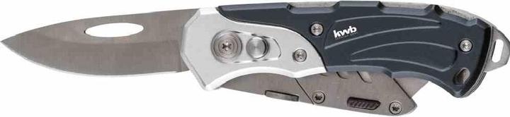 Actual product image kwb Utility knife (with two blades, pocket knife and cutter knife, foldable) (16.50 cm)