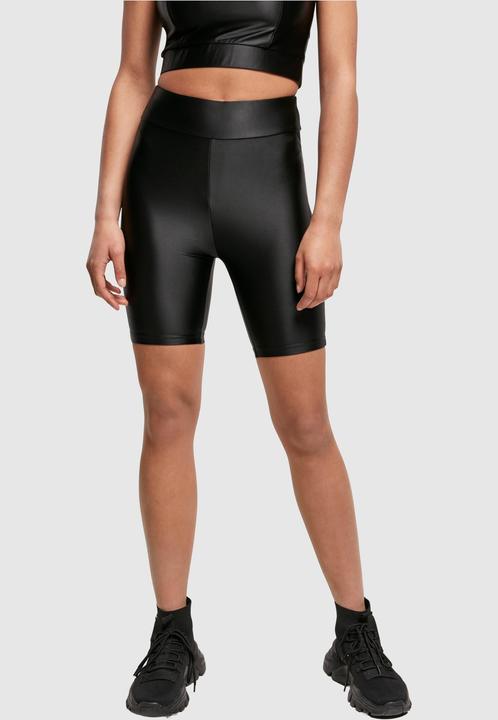 Immagine prodotto Urban Classics Pantaloncini da ciclista donna a vita alta in metallo lucido (5XL)