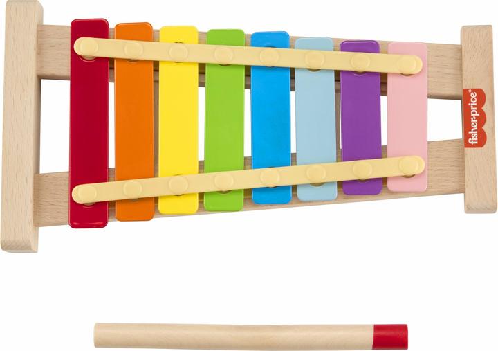 Produktbild Fisher-Price Buntes Xylophon mit Hammerspiel aus Holz (Multilingual)