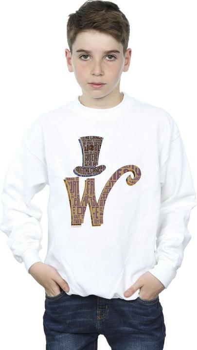 Immagine prodotto Willy Wonka & the Chocolate Factory W Logo Hat Felpa Ragazzi (152, 158)