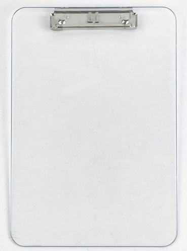 Produktbild Office Depot Klemmbrett Transparent A4 Polystyrol (22.5 x 31.5 cm)