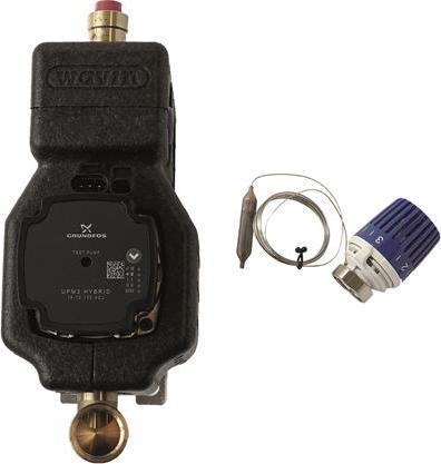 Actual product image Wavin PARALLEL SHUNT 1" insulated, with Grundfos UPM3HY15-70 hybrid pump