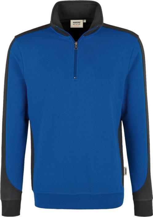 Produktbild Hakro Zip-Sweatshirt Contrast MIKRALINARÂ® (4XL)
