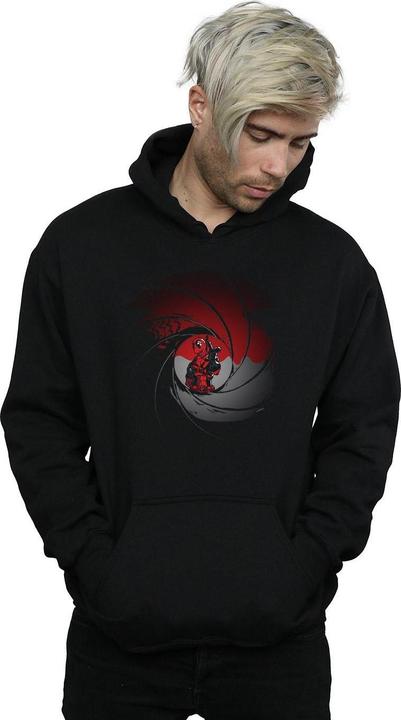 Actual product image Mens Deadpool Gun Barrel Hoodie (L)