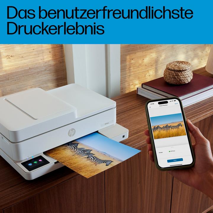 Produktbild HP Envy 6520e All-in-One-Drucker, Thermal Inkjet, Farbdruck, 4800 x 1200 DPI, Farbkopieren, Farbscan (Farbe)