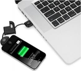 Produktbild Scosche flipSYNC II Schlüsselanhänger Lade/Sync Kabel für iPad/ iPhone/ iPod Schwarz (0.10 m, USB 2.0)
