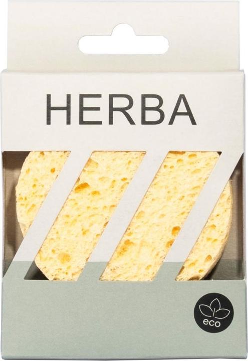 Actual product image Herba Face cleansing sponge 2 pieces