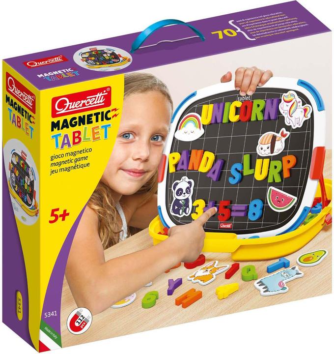 Actual product image Quercetti Magnet Tray Letters and Numbers