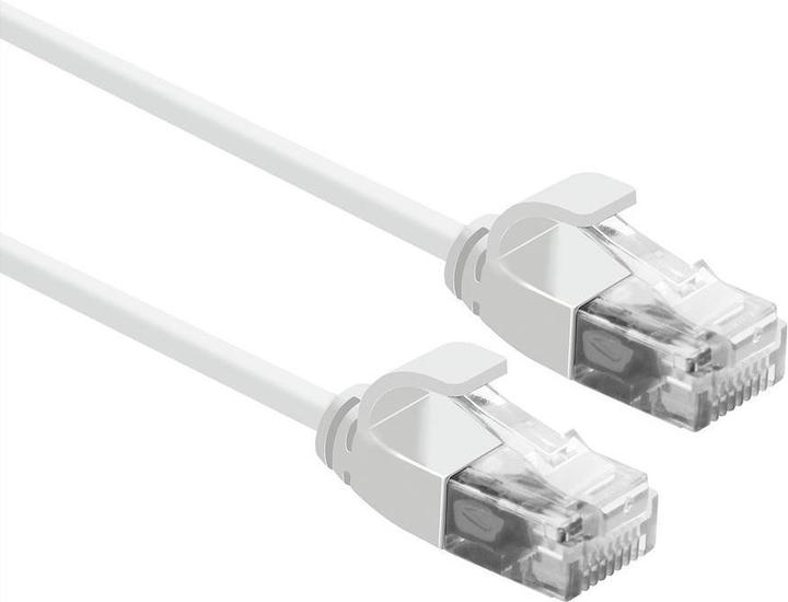 Roline Cavo patch UTP DataCenter cat.6A, LSOH, sottile, bianco, 2,0 m (U/UTP, CAT6a, 2 m)