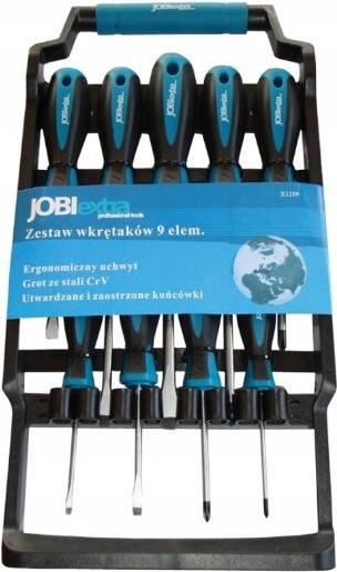 Actual product image Jobi Screwdriver set 9 parts