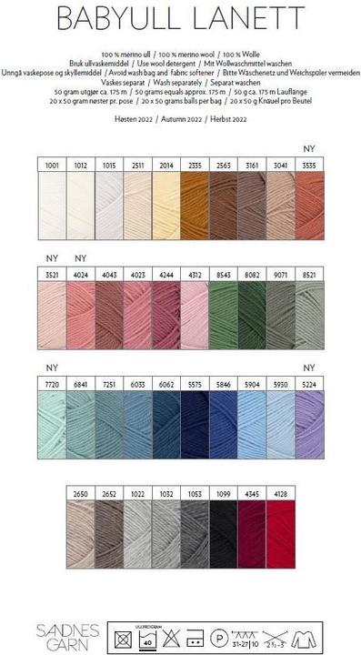 Immagine prodotto Sandnes Garn Babyull Lanett 50 g (175 m)