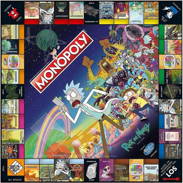 Actual product image Hasbro Monopoly Rick Morty (German)