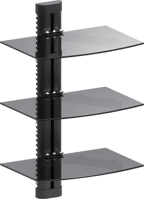 Immagine prodotto Maclean MC-664 - Supporto da parete per tre lettori DVD 250 x 360 mm nero 3x 8