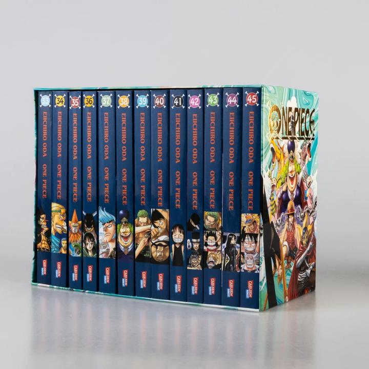 Immagine prodotto One Piece Sammelschuber 4: Water Seven (inklusive Band 33–45) (Tedesco, Eiichiro Oda, Ayumi von Borcke, 2023)