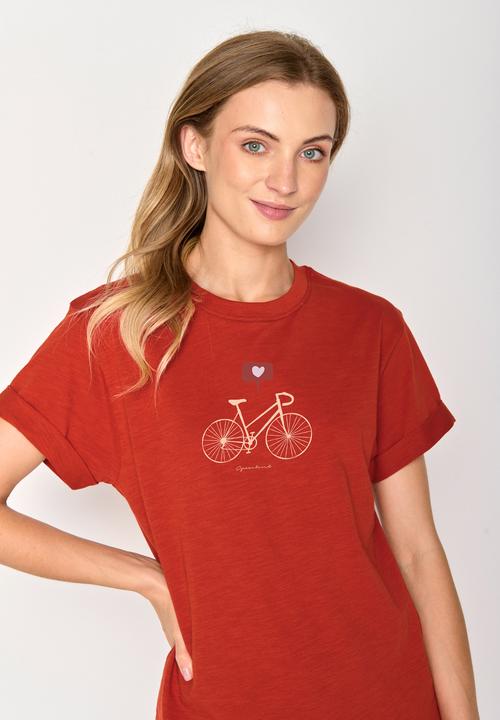 Actual product image Greenbomb Women's Bike Love Stop T-Shirt (XXL)