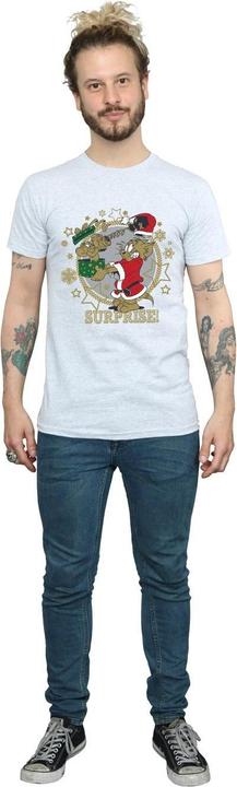 Actual product image Tom & Jerry Mens Christmas Surprise T-Shirt (3XL)