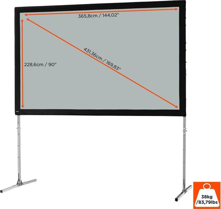 Produktbild Celexon Mobil Expert, Rückprojektion, Gain 1.2, 16:10, 366x229cm (170.08", 16:10)