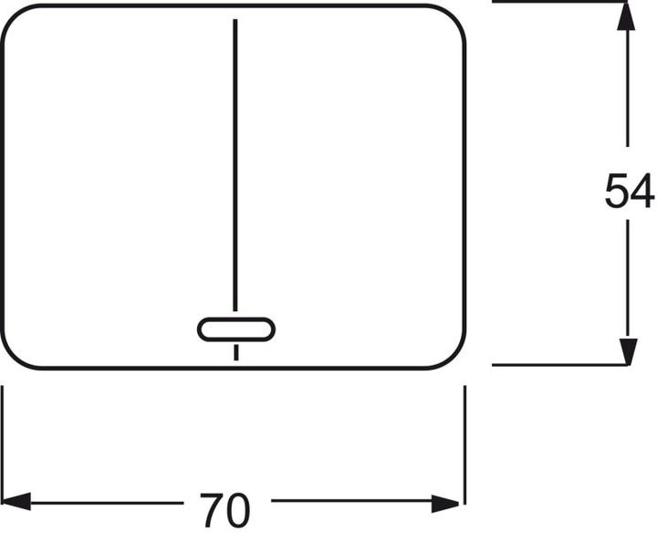 Produktbild Busch-Jaeger alpha nea Dimmer-Abdeckung 6545-24G für Memory-Serien alabaster/ studiowe