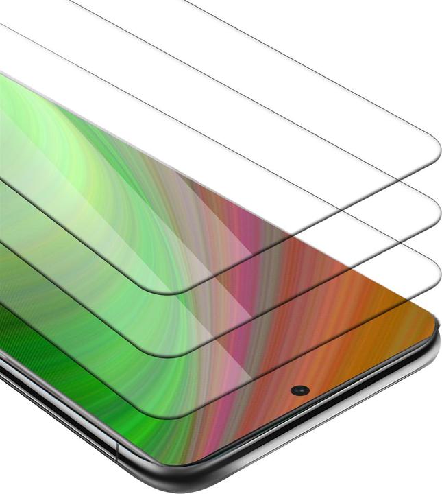 Actual product image Cadorabo 3x Tempered Glass 3er Pack Tempered (3 Piece, Samsung Galaxy S21 Ultra)