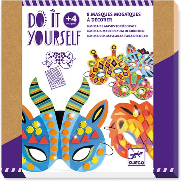 Djeco Mosaik Masken Dschungeltiere