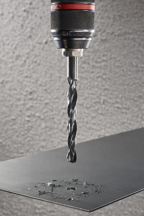 Produktbild wolfcraft Metallbohrer-Set HSS rollgewalzt, Ø 2-8 mm, 6-tlg. (2, 3, 4, 5, 6, 8 mm)