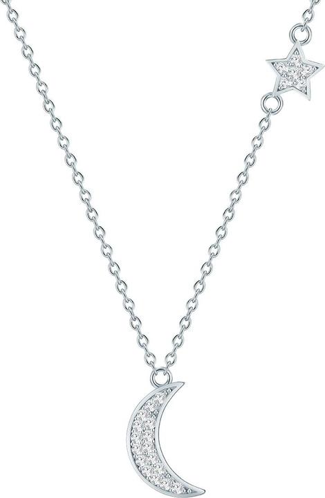 Produktbild Rafaela Donata Damen Mond, Stern Sterling Silber Zirkonia Silber 40,0 cm Basiskette + 5,0 cm Verlängerung - 33710 (Sterling Silber, 40 - 45 cm)